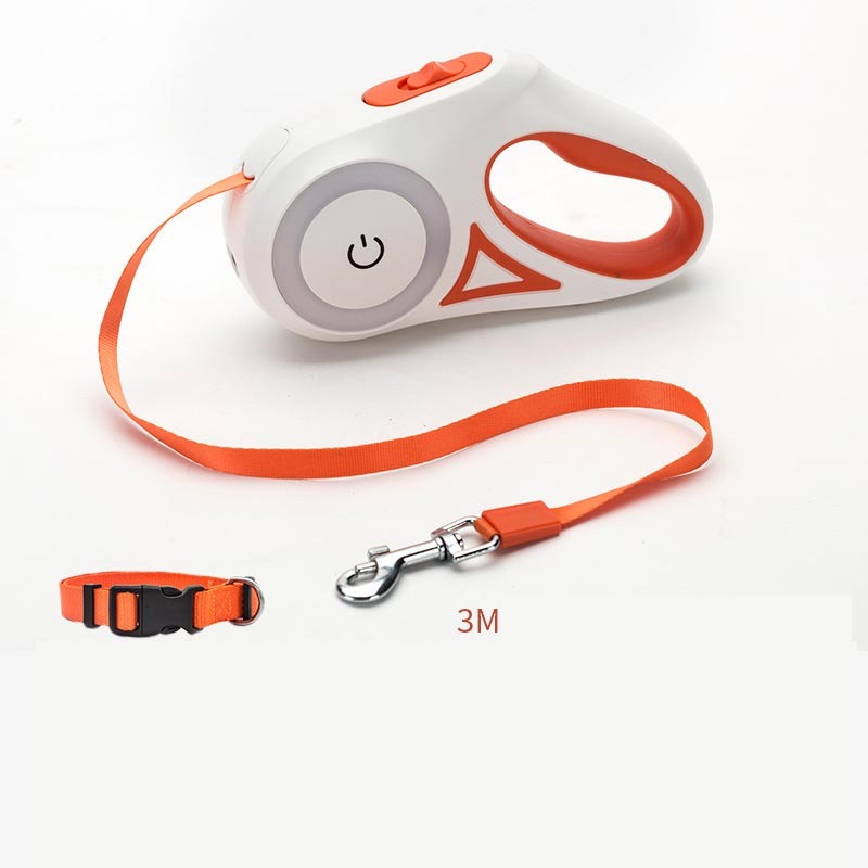 Luminous Retractable Nylon Pet Leash