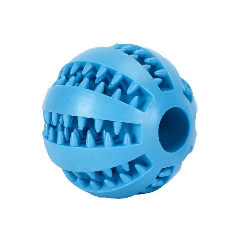 VZZ Natural Rubber Dog Chew Toy Interactive Treat Ball