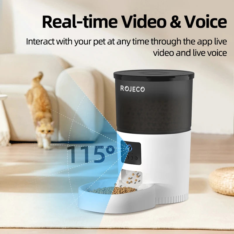 Smart Automatic Cat feeder with camera & Voice Record