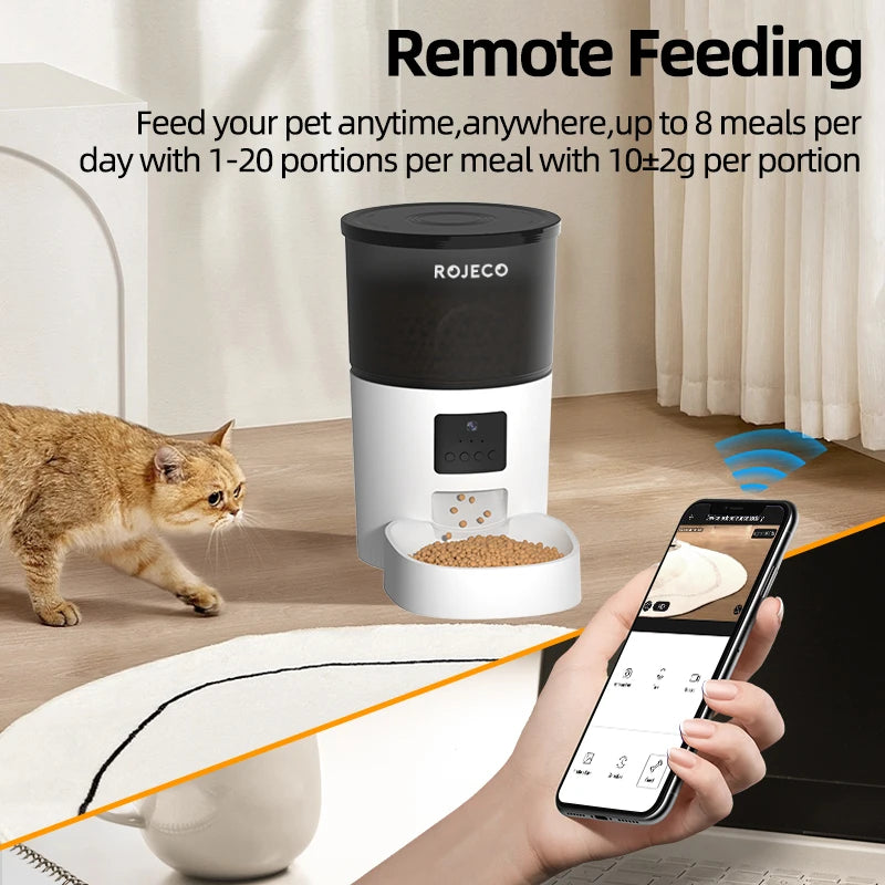 Smart Automatic Cat feeder with camera & Voice Record