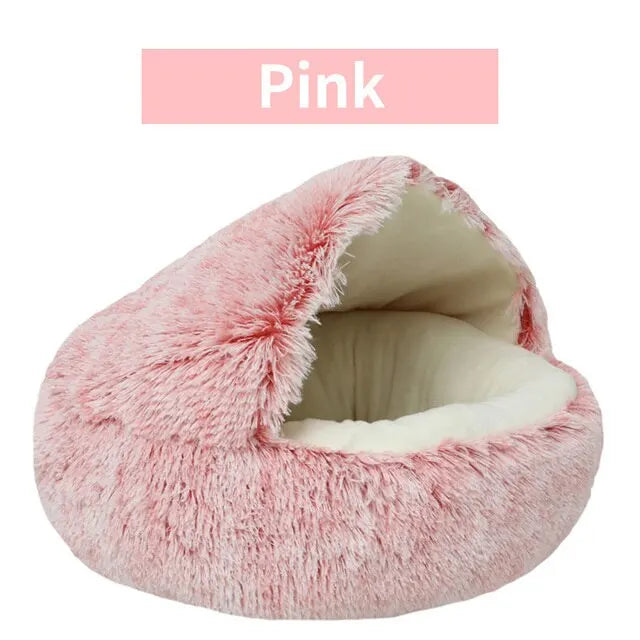 Cozy Pet Bed with Cover Round Cat, small dog Bed