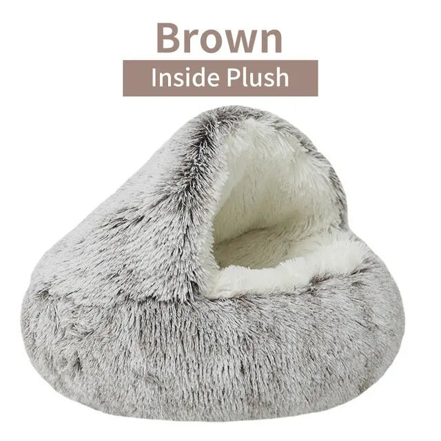 Cozy Pet Bed with Cover Round Cat, small dog Bed