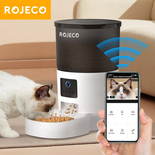 Smart Automatic Cat feeder with camera & Voice Record