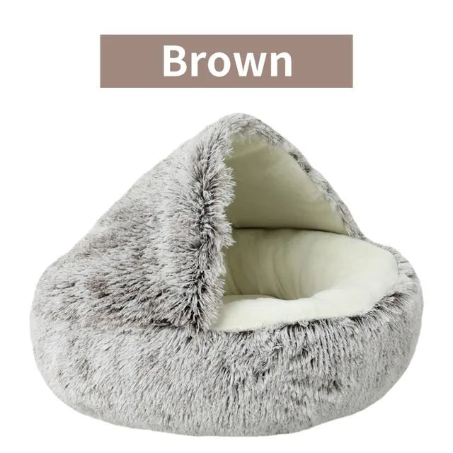 Cozy Pet Bed with Cover Round Cat, small dog Bed