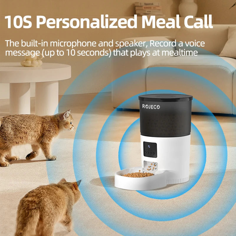 Smart Automatic Cat feeder with camera & Voice Record