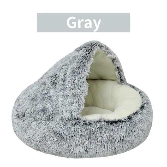 Cozy Pet Bed with Cover Round Cat, small dog Bed