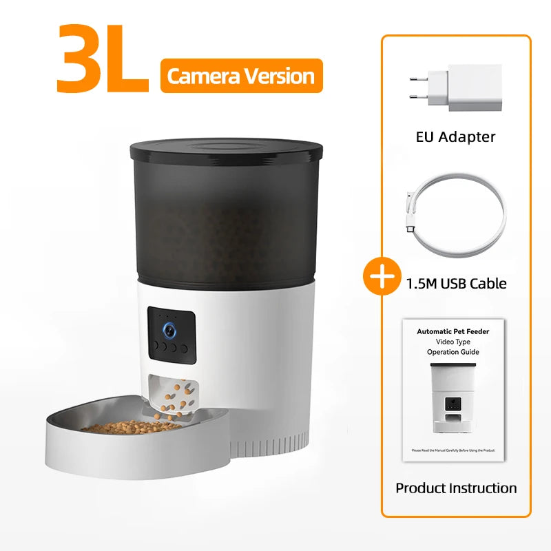 Smart Automatic Cat feeder with camera & Voice Record