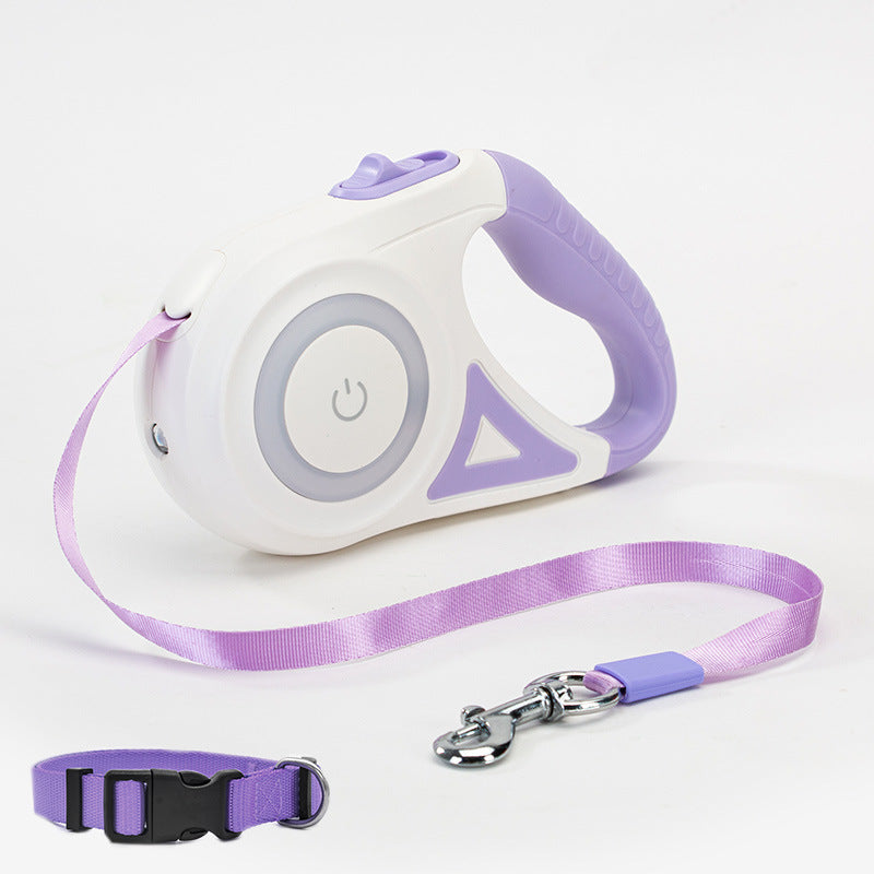 Luminous Retractable Nylon Pet Leash